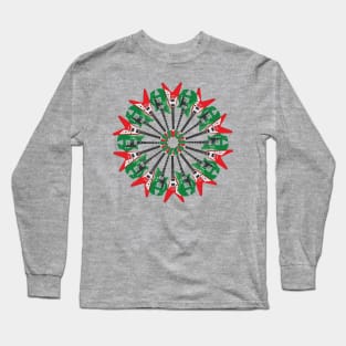 Electric Guitar Holiday Wreath Long Sleeve T-Shirt